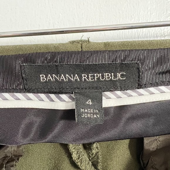 Banana Republic Sloan Flare Stretch Pants Olive Green Size 4 - Picture 4 of 11